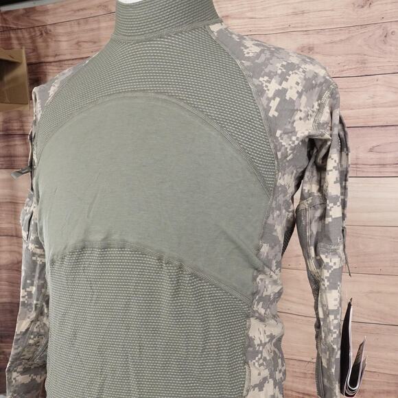 Massif Army Combat Shirt Mens Medium Military Flame Resistant Tactical ACS Camo - Picture 5 of 11